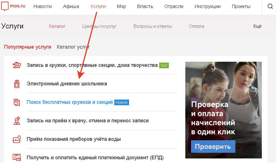 пгу электронный дневник школьника